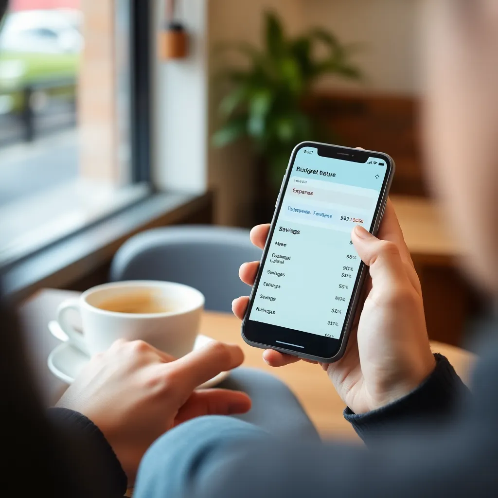 Persoon analyseert langetermijnbeleggingsgroei op tablet